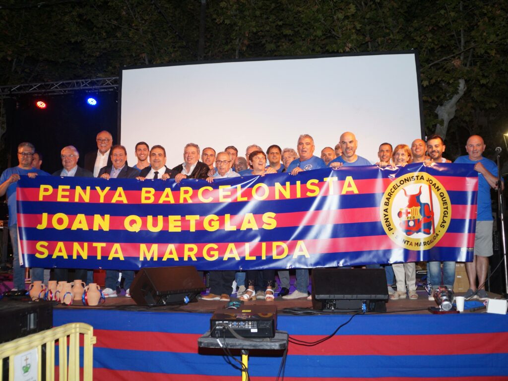 Foto PB Sta Margalida amb bandera blaugrana