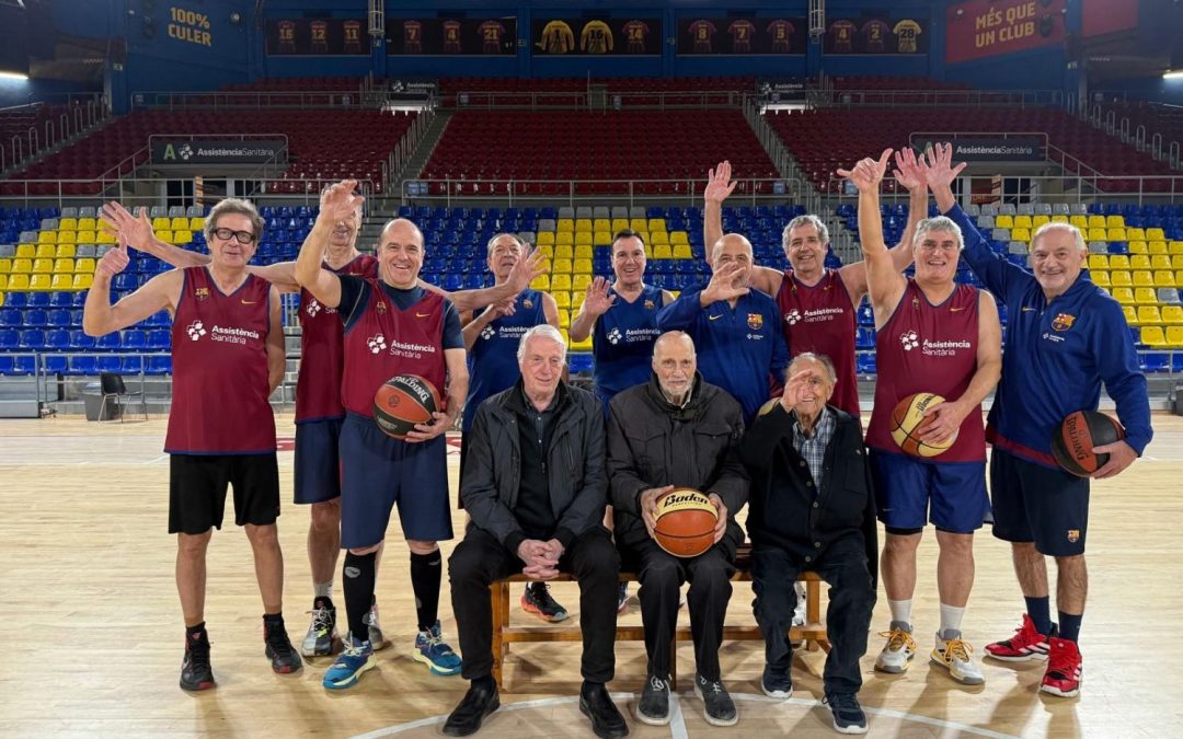 Equip superveterans Palau Blaugrana Barça basquet