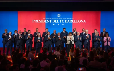 La nostra Associació assisteix a la presa de possessió del president Joan Laporta i la seva Junta Directiva