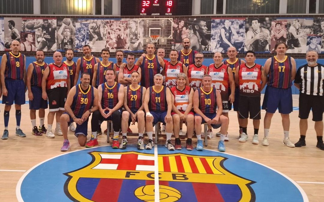 Foto grup Vet Basquet FCB B i Vet NB Olesa